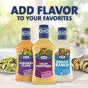 Kraft Creamy Poppyseed Salad Dressing, 16 fl oz Bottle