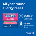 Benadryl Ultratabs Antihistamine Cold & Allergy Relief Tablets, 48Ct