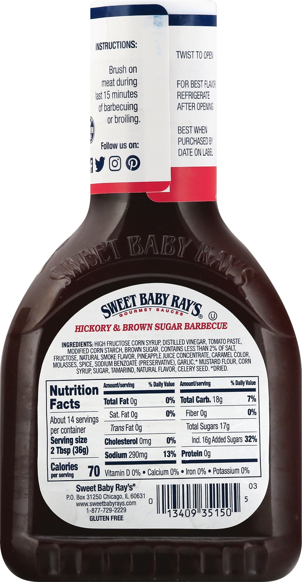 SWEET BABY RAY'S BBQ SAUCE