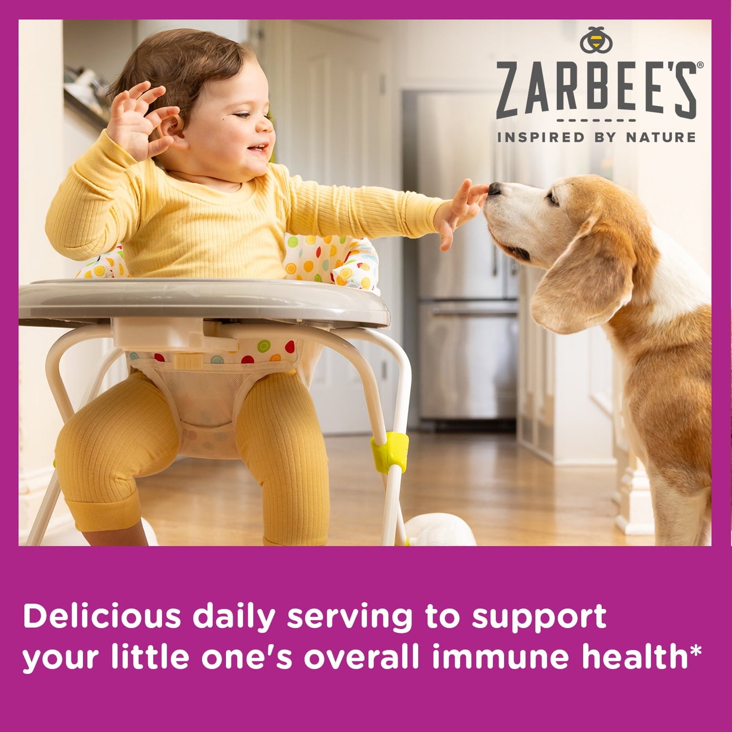 Zarbee's Baby Immune Support with Zinc, Age 6 months+, Grape, 2oz