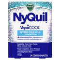 Vicks NyQuil Vapocool Medicine Caplets, Severe Cold & Flu, over-the-counter Medicine, 24 Caplets