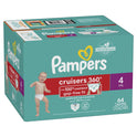 Pampers Cruisers 360 Diapers Size 4, 64 Count (Select for More Options)