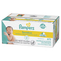 Pampers Sensitive Baby Wipes 8X Flip-Top Packs 672 Wipes