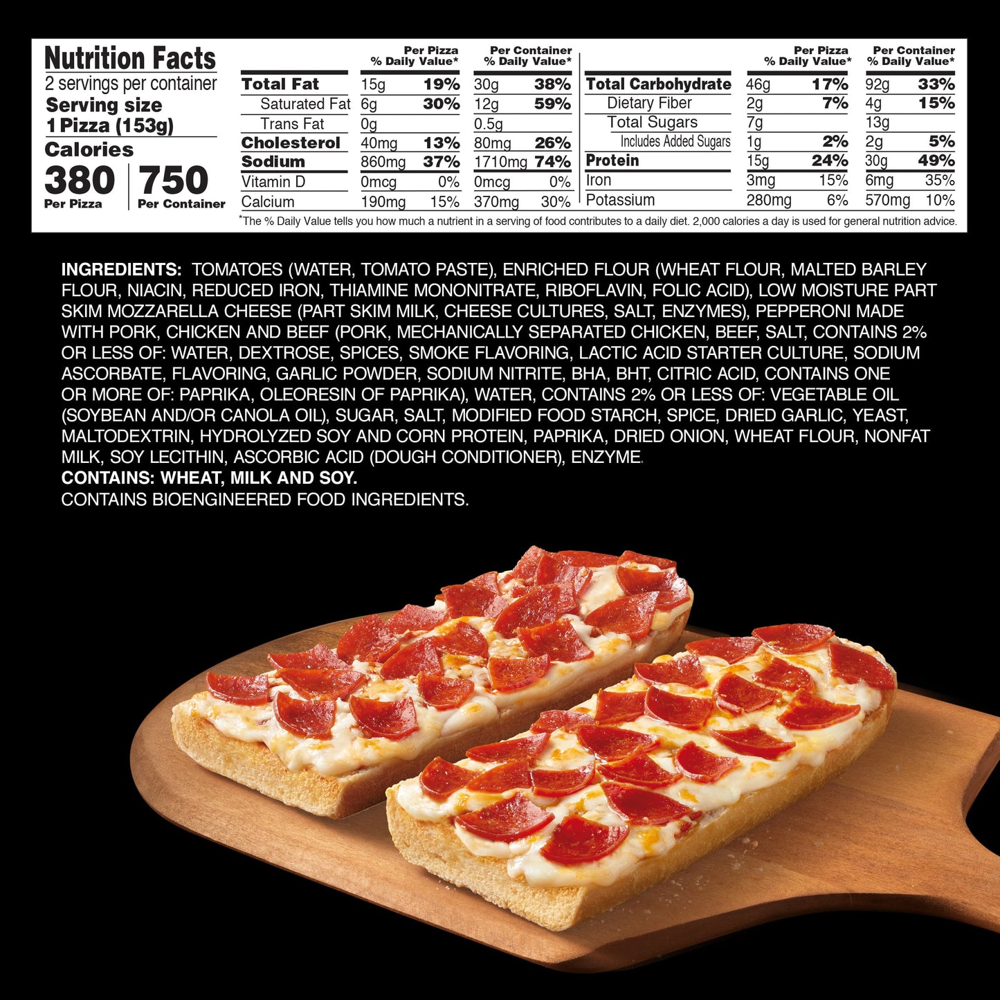 Red Baron Frozen Pizza French Bread Pepperoni