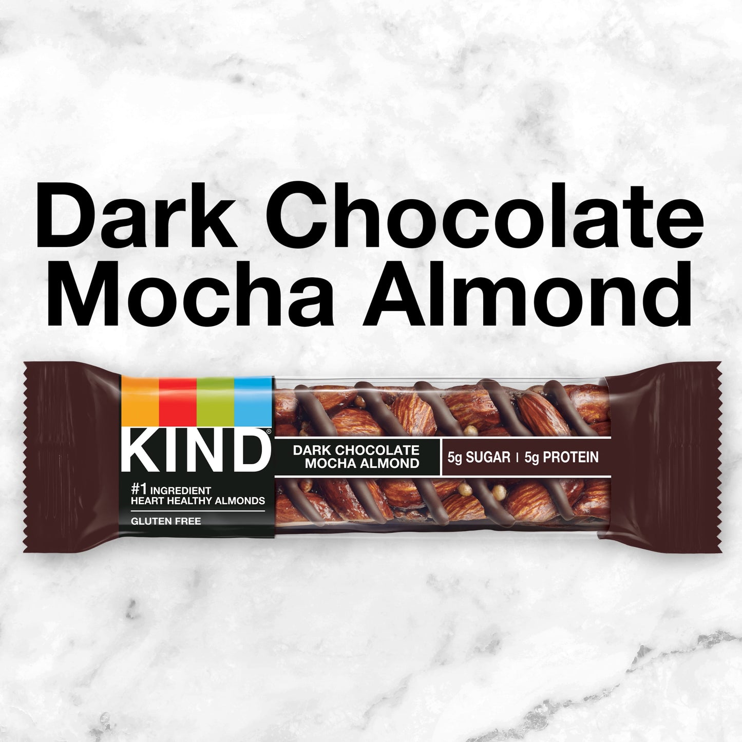 KIND Gluten Free Dark Chocolate Mocha Almond Snack Bars, 1.4 oz, 6 Count