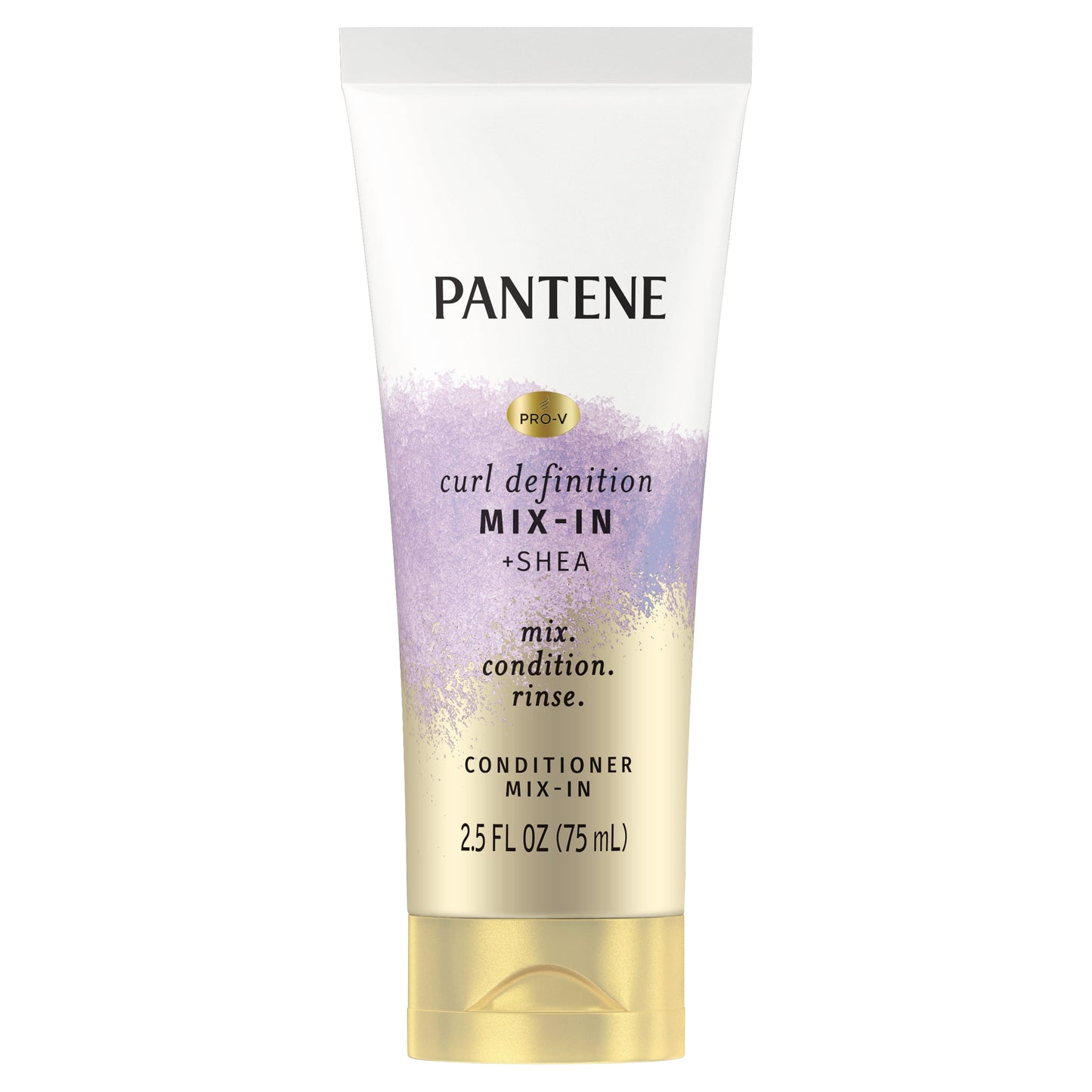 Pantene Curl Conditioner Mix-in, Moisturizing and Curl Defining with Shea Butter, 2.5 oz