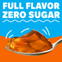 Jell-O Orange Artificially Flavored Zero Sugar Low Calorie Gelatin Dessert Mix, Family Size, 0.6 oz Box