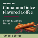 Starbucks Arabica Beans Cinnamon Dolce, Light Roast, Ground Coffee, 11 oz