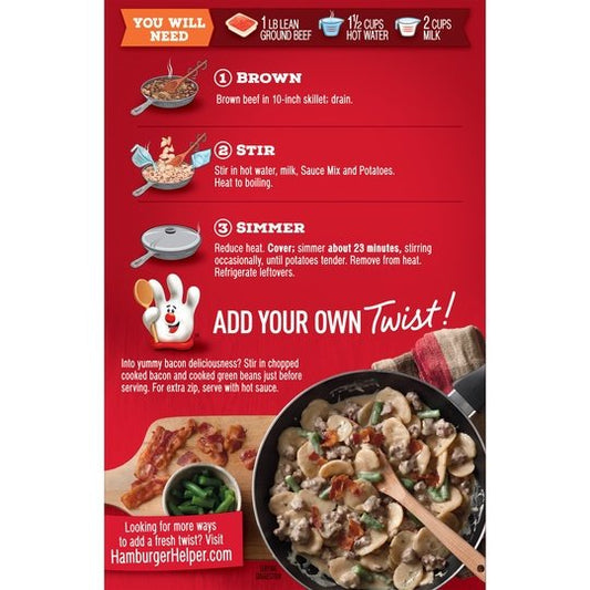 Hamburger Helper, Potato Stroganoff, 5 oz Box