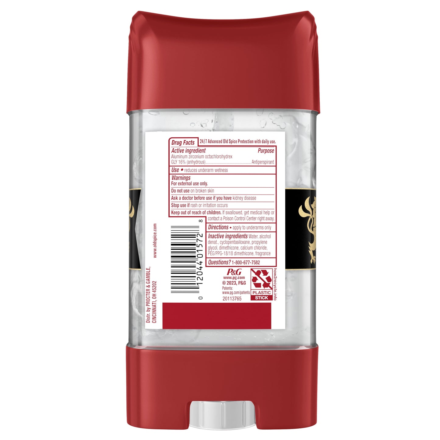 Old Spice Red Zone Swagger Scent Clear Gel Antiperspirant Deodorant for Men, 3.8 oz