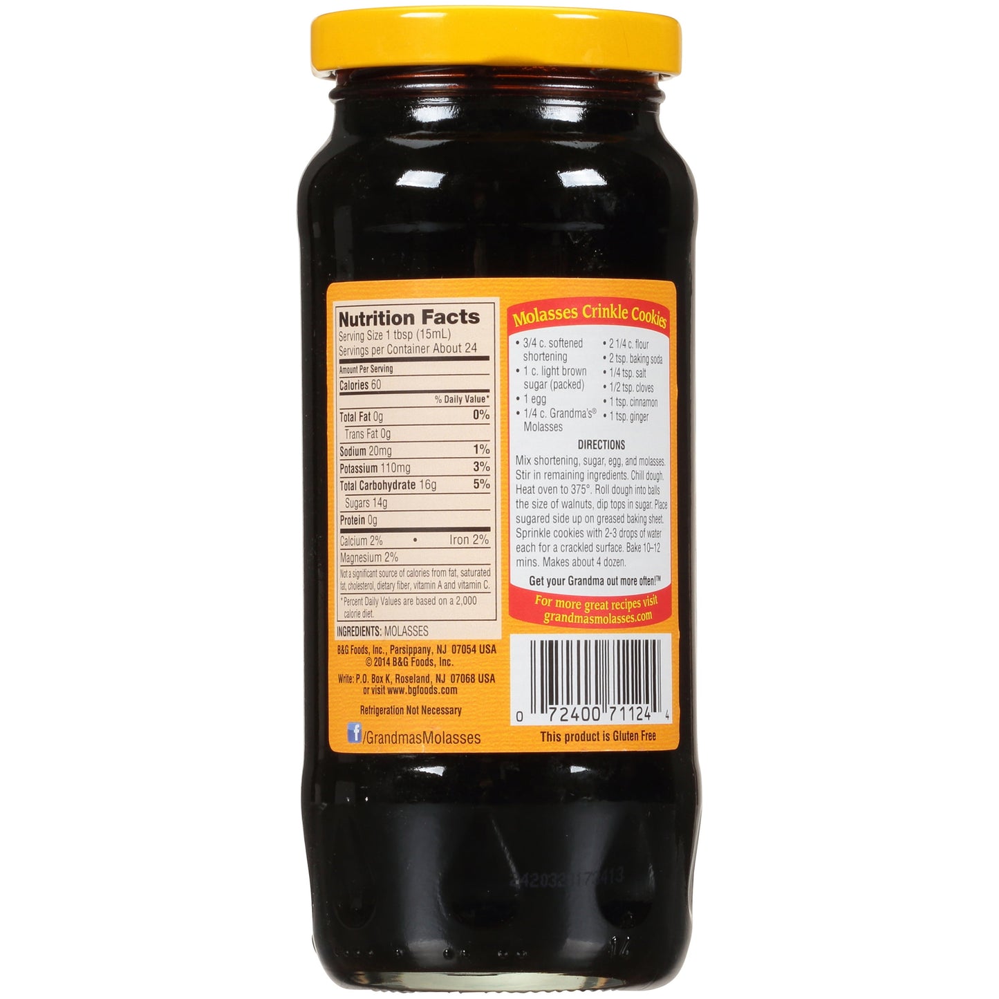 Grandma's Original Unsulphured Molasses, 12 fl oz