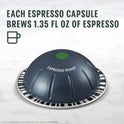 Starbucks by Nespresso Vertuo, Espresso Roast, Dark Roast Nespresso Pods, 10 Count