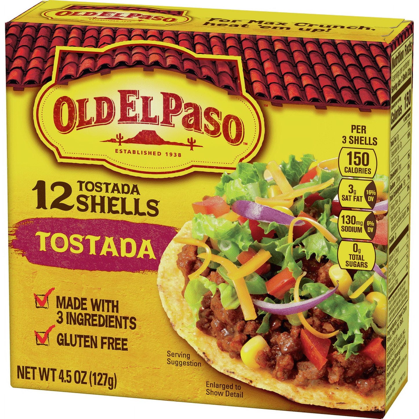 Old El Paso Tostada Shells, Gluten Free, 12-Count, 4.5 oz.