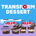 Jell-O Chocolate Vanilla Swirls Sugar Free Pudding Cups Snack Value Pack, 8 Ct Cups