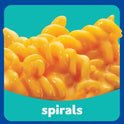 Kraft Spirals Original Mac N Cheese Macaroni and Cheese Cups Easy Microwavable Big Bowl Dinner, 3.5 oz Tray