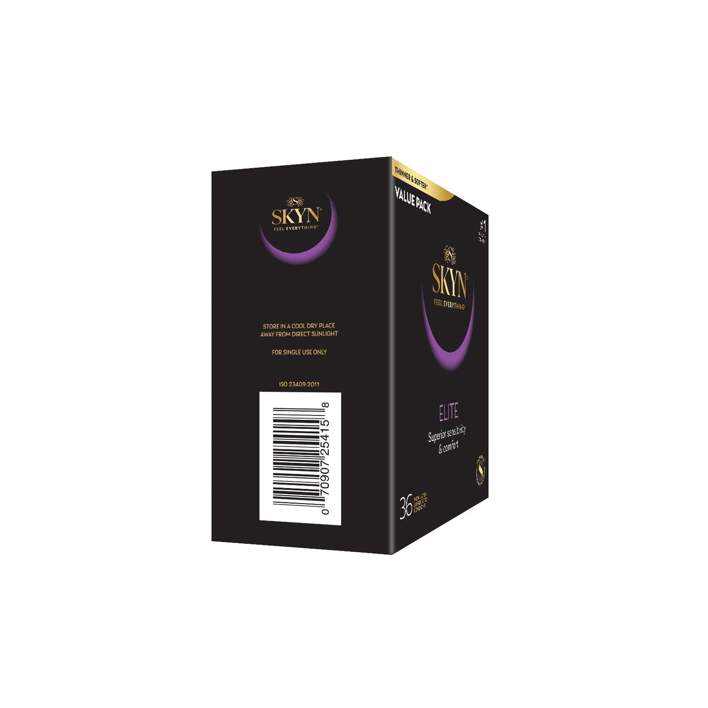 SKYN Elite Lubricated Non Latex Condoms, 36 Count