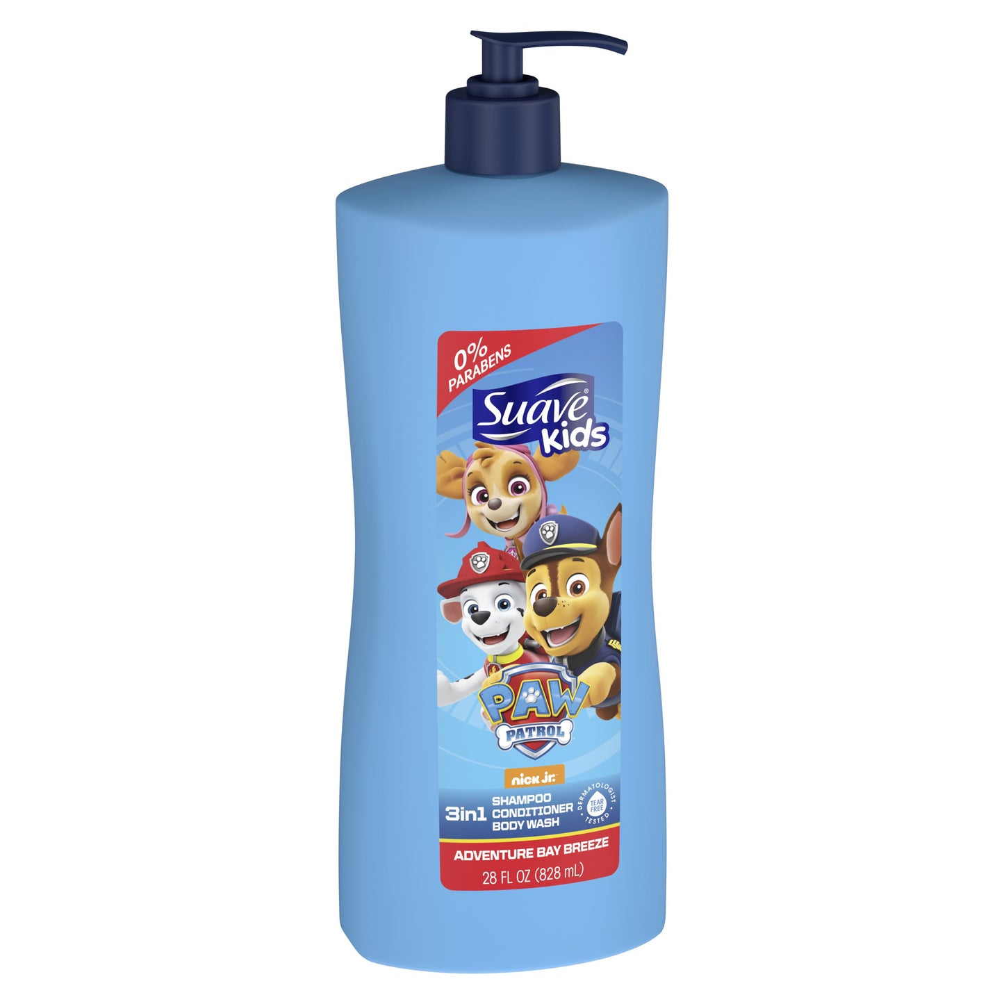 Suave Kids Paw Patrol Adventure 3-in-1 Shampoo Conditioner & Body Wash, 28 oz