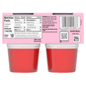 Jell-O Strawberry Sugar Free Jello Cups Gelatin Snack, 4 Ct Cups