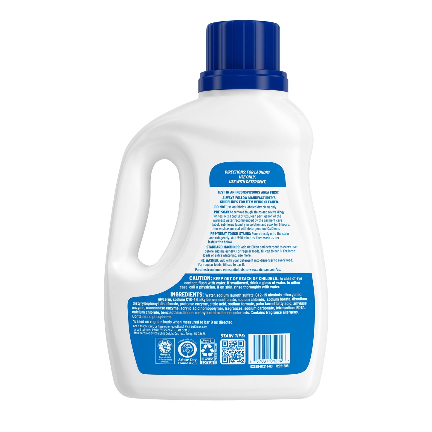 OxiClean White Revive Laundry Whitener and Stain Remover Liquid, 66 fl oz