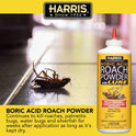 Harris Products Group Boric Acid Indoor Roach Killer with Applicator, 16 oz.