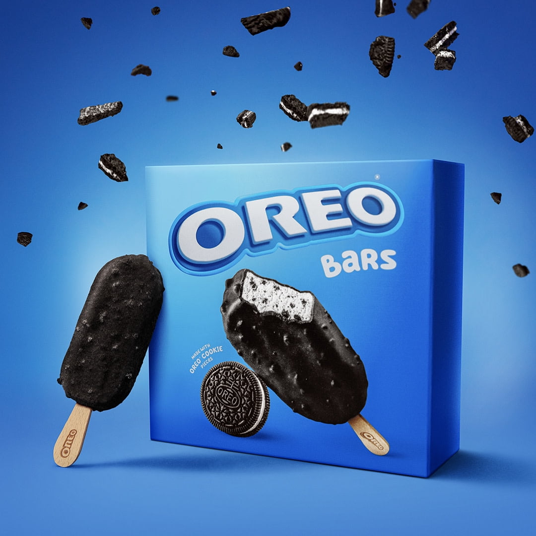 Oreo Frozen Dairy Dessert Ice Cream Bars Novelties, 5 Ct Package