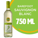 Barefoot Cellars Sauvignon Blanc White Wine, California, 750ml Glass Bottle