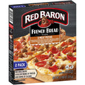 Red Baron French Bread Three Meat Frozen Pizza 2 Count 11 oz
