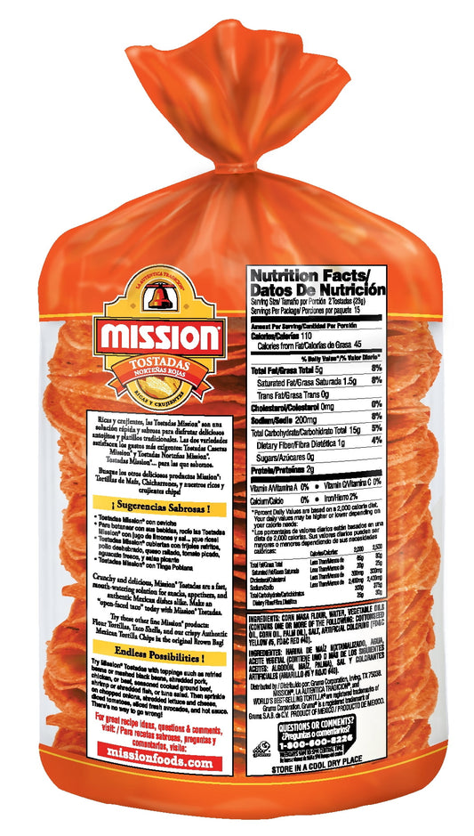 Mission Red Tostadas Nortenas, 30 Count