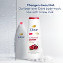 Dove Revitalizante Long Lasting Gentle Body Wash, Cherry and Chia Milk, 20 fl oz