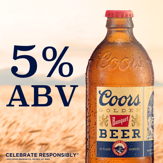 Coors Banquet Lager Beer, 6 Pack, 16 fl oz Cans, 5% ABV