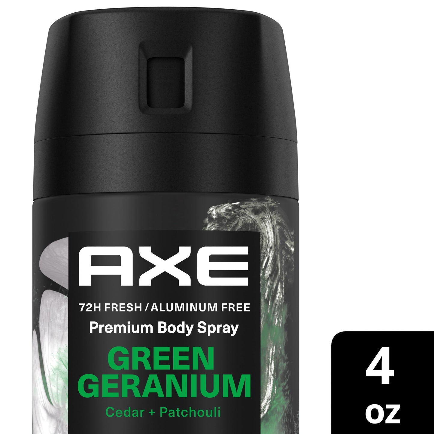 Axe Fine Fragrance Collection Green Geranium Body Spray Deodorant for Men, 4 oz