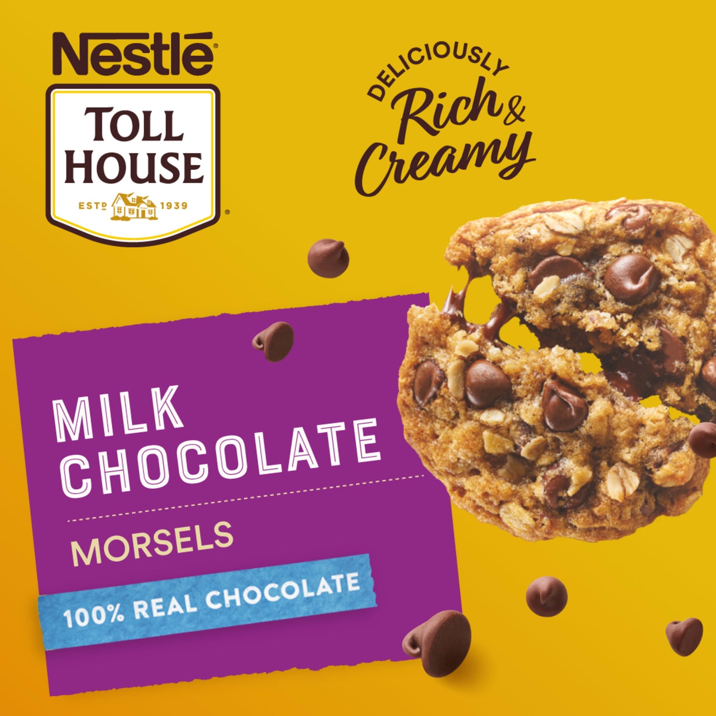 Nestle Toll House Milk Chocolate Baking Chips, 11.5 oz Bag