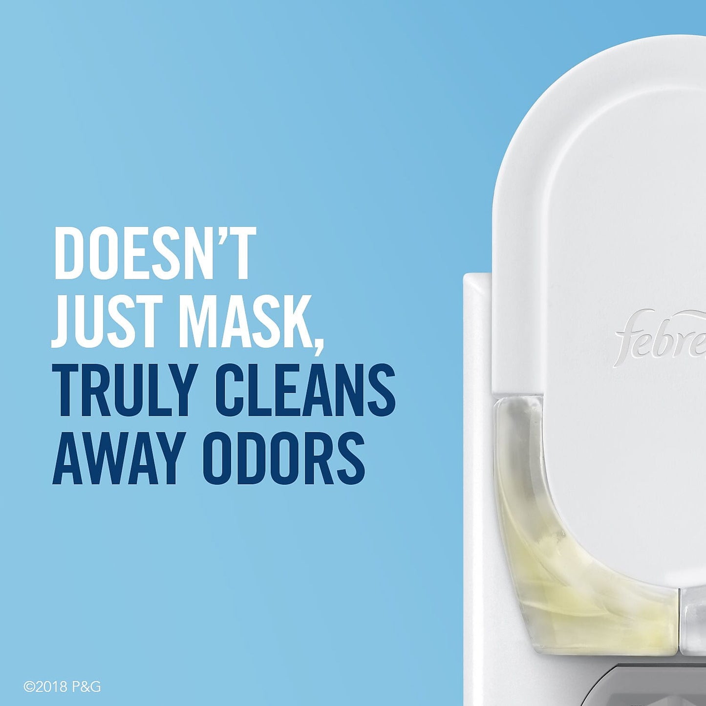 Febreze Odor-Fighting Fade Defy Plug Air Freshener Warmer Device, 1 Count, Fresh