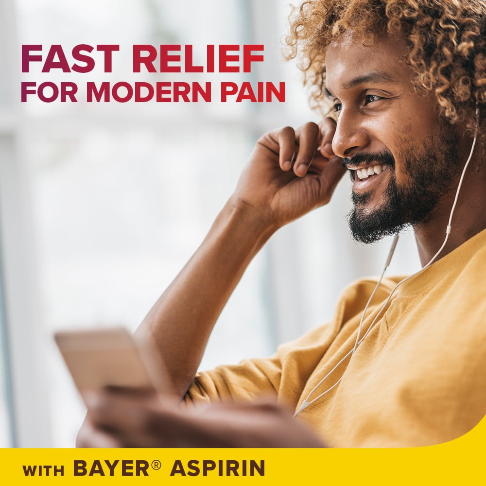 Bayer Back & Body Extra Strength Pain Reliever Aspirin w Caffeine, 500mg Coated Tablets, 200 Count