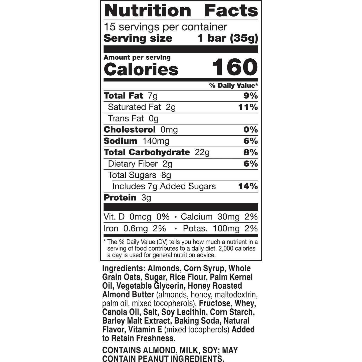 Nature Valley Granola Bars, Sweet and Salty Nut, Almond, 15 Bars, 18 OZ