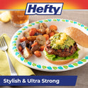 Hefty Compostable Printed Paper Plates, 10 inch, 20 Count