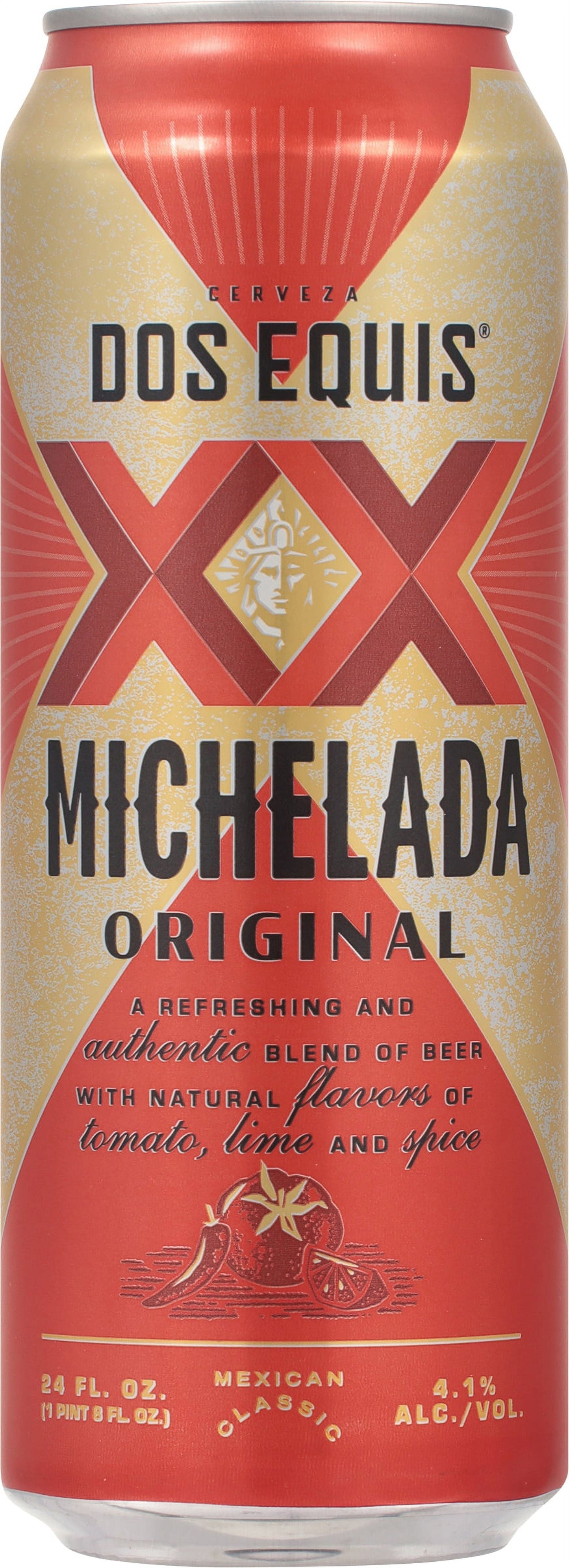 Dos Equis Michelada Beer, 24oz Can, 4.5% Alcohol by Volume