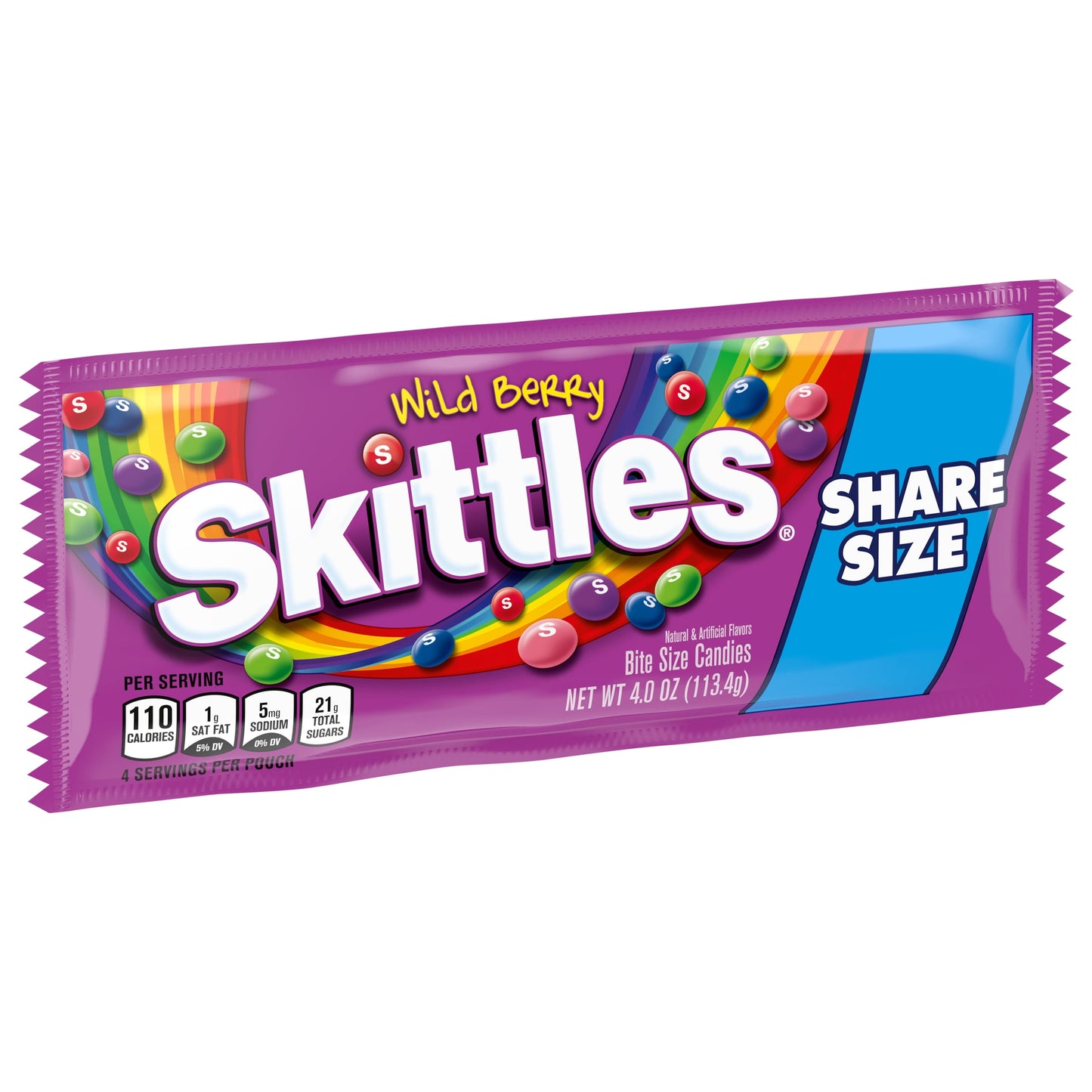 Skittles Wild Berry Gummy Candy, Share Size - 4 oz Bag