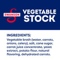 Swanson 100% Natural, Gluten-Free Vegetable Stock, 32 oz Carton