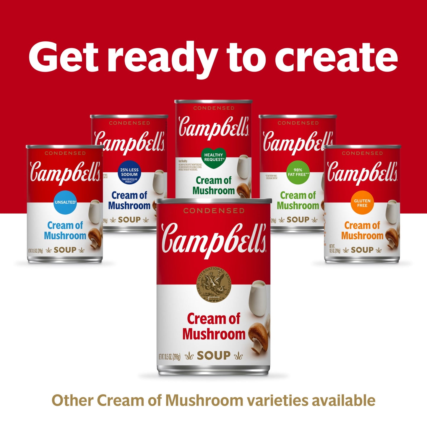 Campbell's Condensed Cream of Mushroom Soup, 10.5 oz Can