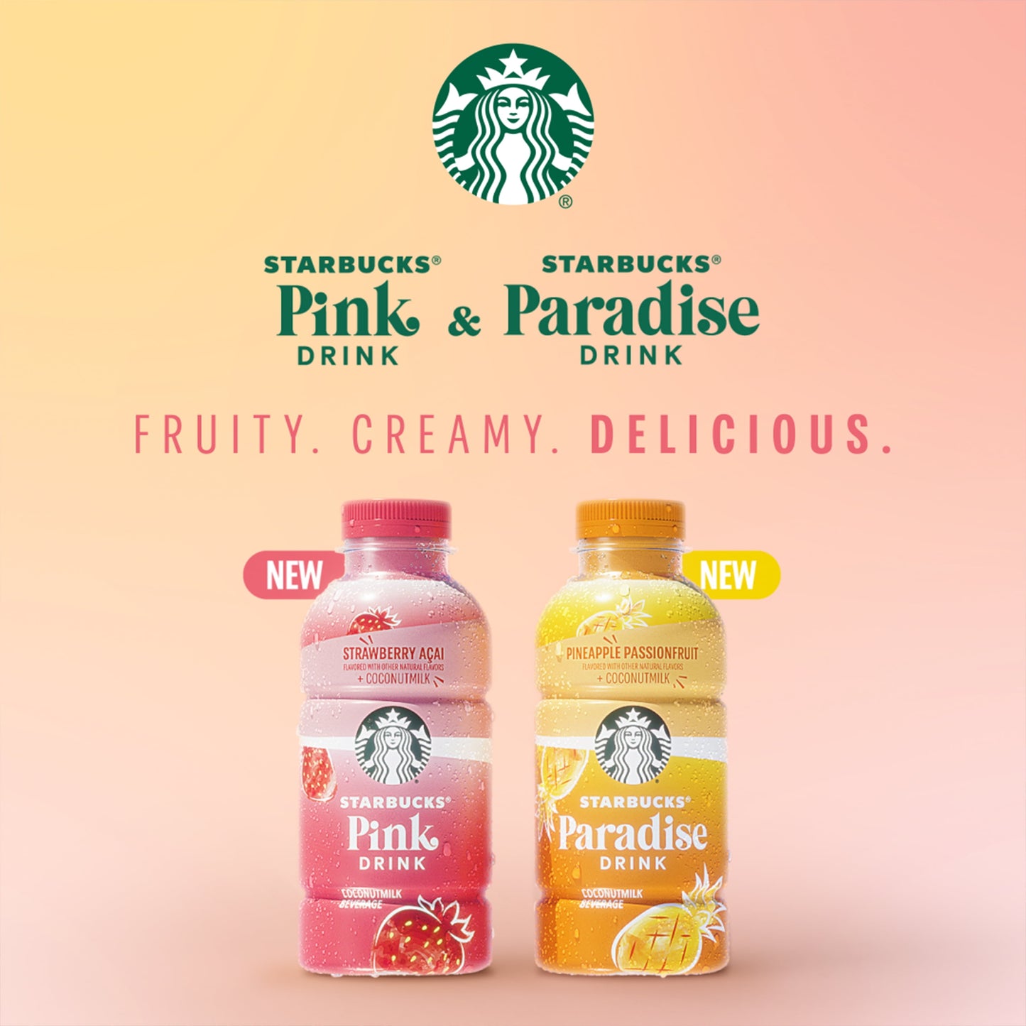 Starbucks Coffee Drink Paradise Drink Pineapple, 14 oz