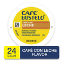 Café Bustelo Sweet & Creamy Caf con Leche Coffee Drink, Keurig K-Cup Pods, 24 Count Box