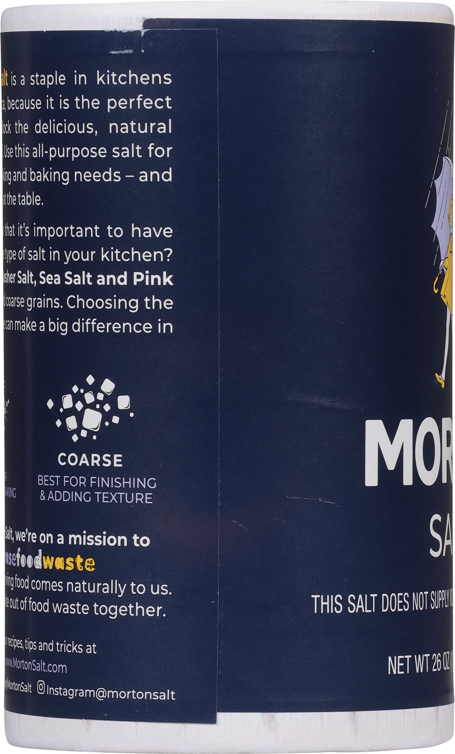 Morton Salt, Plain, 26 Ounce