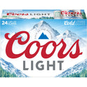 Coors Light Lager Beer, 24 Pack, 12 fl oz Cans, 4.2% ABV