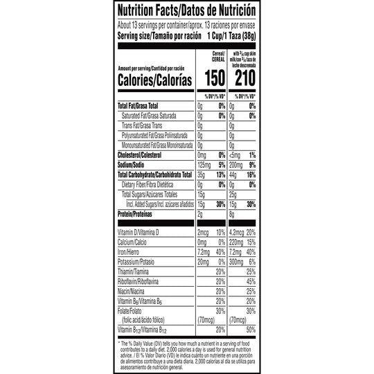 Kellogg's Rice Krispies Original Cold Breakfast Cereal, Family Size, 17.1 oz Box