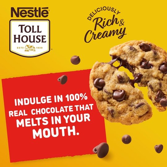 Nestle Toll House Semi Sweet Chocolate Baking Chips, 24 oz Bag