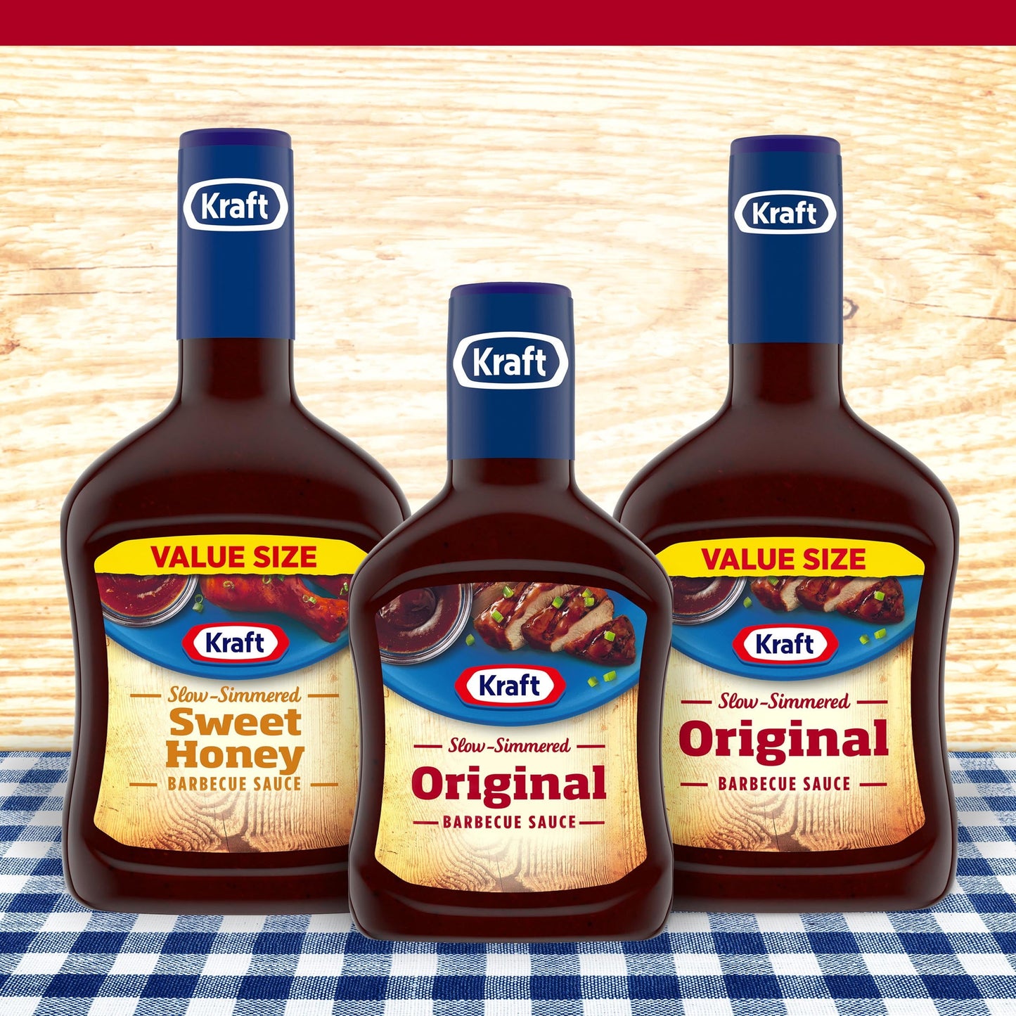 Kraft Original Slow-Simmered Barbecue BBQ Sauce, 18 oz Bottle