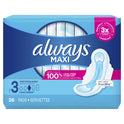 Always Maxi Pads with Wings, Size 3, Extra Long Super Absorbency, 26 Count