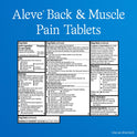 Aleve Back & Muscle Pain Reliever Naproxen Sodium Tablets, 50 Count