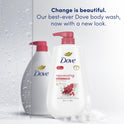 Dove Rejuvenating Long Lasting Gentle Body Wash, Pomegranate and Hibiscus, 30.6 fl oz